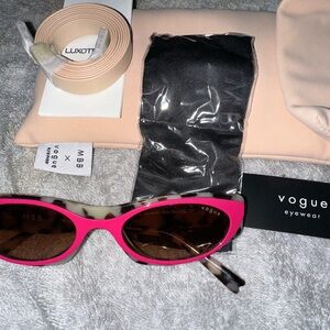 Vogue Pink Cat-Eye Sunglasses Accessories